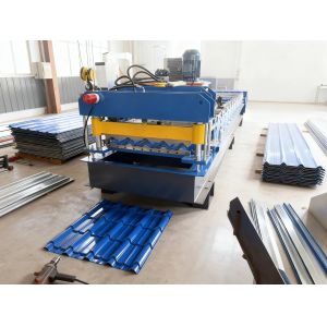 High Precision Roof Tile Roll Forming Machine with 0.3-0.8mm Material Thickness and 15-20m/min Forming Speed