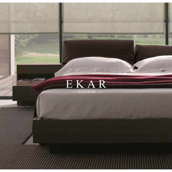 Bedroom Furniture Simple Double Wooden Bed Designs ZZ-BD014