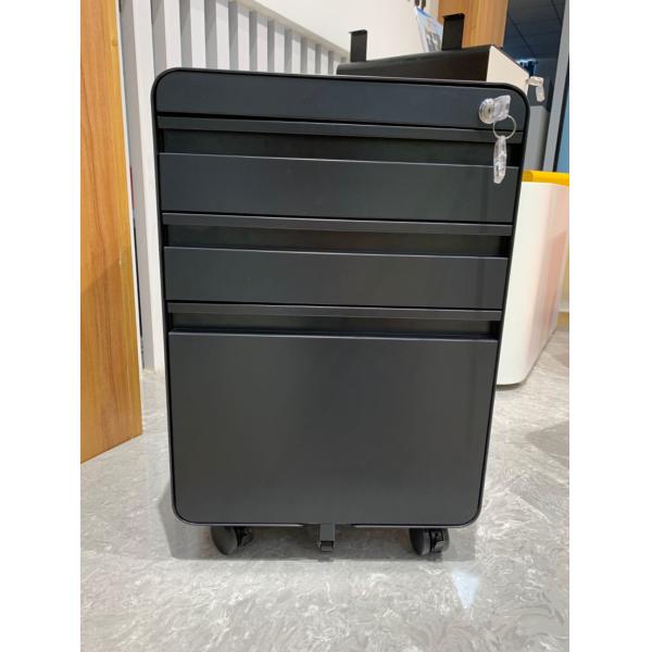Quality Office Furniture 3 Drawers Mobile Pedestal Round Corner Movable Cainet wholesale