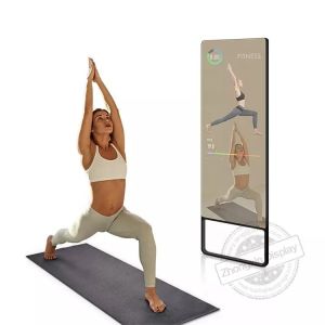 Cheap 55inch Interactive Fitness magic mirror display with Personalized Workouts and Heart Rate Monitor for sale
