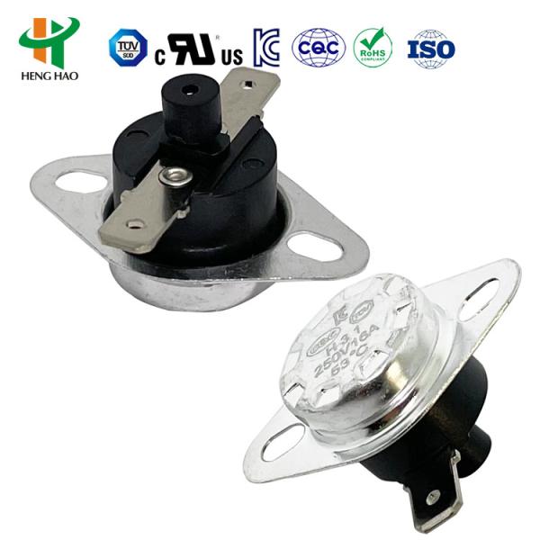 Quality KSD301 Bimetal Thermostat Temperature Controlled Switch with Normally Closed or Open Auto or Manual Reset UL/CQC/TUV/RoHS Certified wholesale