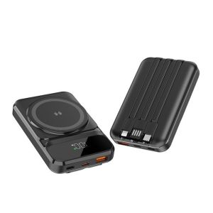 OEM 10000mAh Magnetic Power Bank Wireless / Wired Super Fast Charging Power Bank