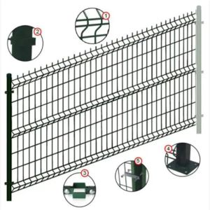 3D Mesh Fence with Low Carbon Steel Wire for Residential Areas, School, Parks,