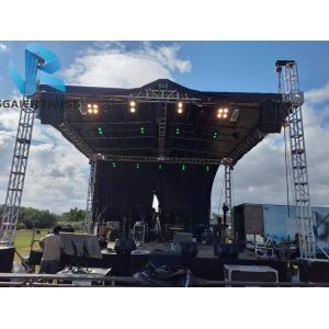 China Welded Aluminum Flat Roof Truss In Concert For Large Scale Performance on sale