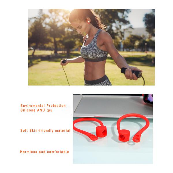 EarHooks Anti-Lost Secure Sport Ear Hook Holder Attachment Loops For Apple AirPods 1 & 2 Earphone Earbuds Earpods