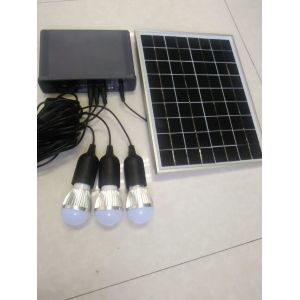 China 10W/7AH Li-ion lithium battery solar home power system with 3pcs LED 3W bulbs switch cable CE/TUV on sale