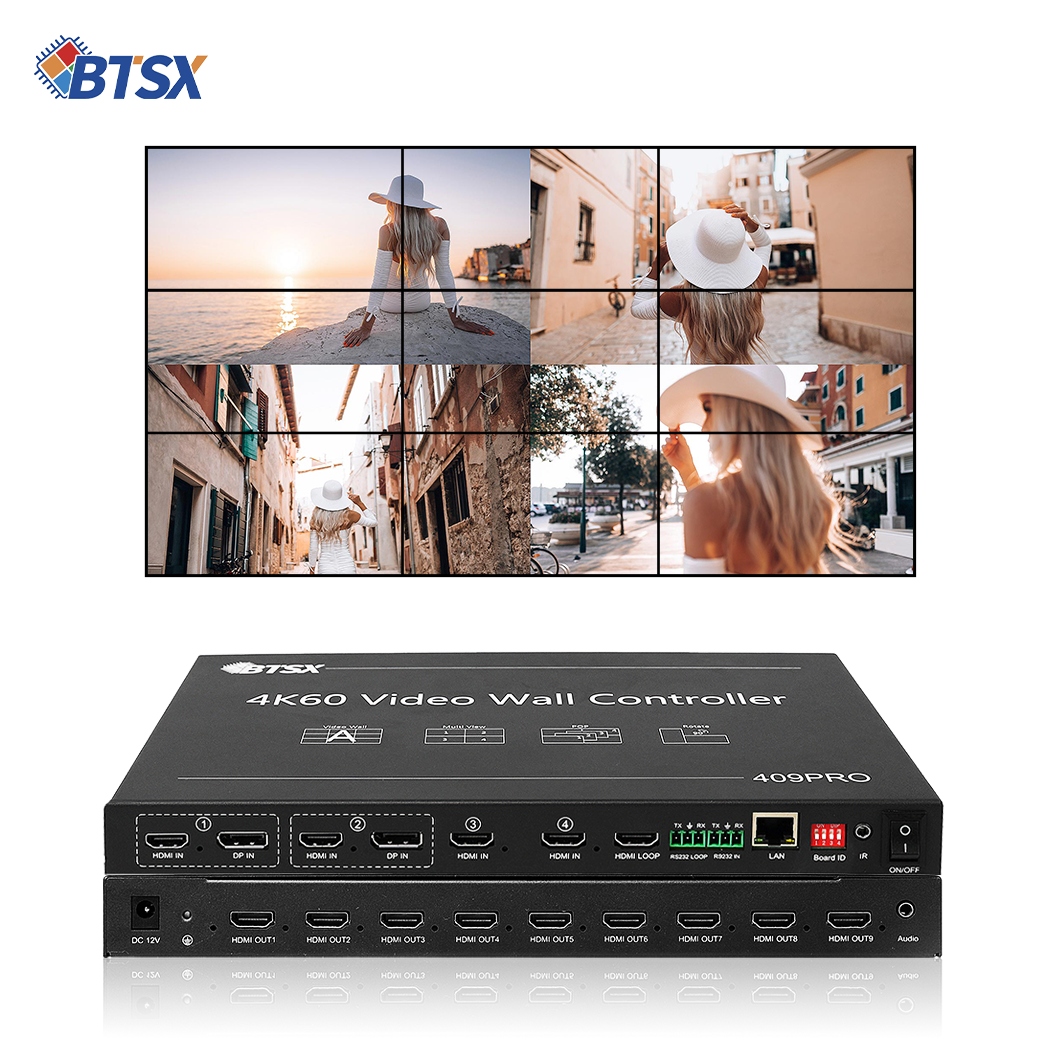 Cheap Versatile 4 In 9 Out Video Wall Controller for Complex Video Wall Configurations for sale