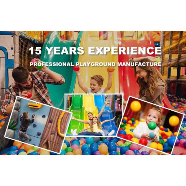Indoor Play Center with Slide Ball Pit Balls and Customizable Allowable Passenger