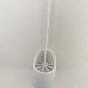 Anti Slip Base Hard Bristle Toilet Brush With Holder Good Grips Hideaway Compact