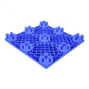 Blue HDPE Nestable Plastic Pallets 1100 X 1100 600Kg Dynamic Load For Medical