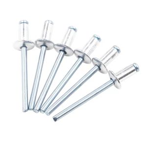 ISO15977 Rivets And Pins RVT AL ST Zinc Plating Open End Blind Rivet