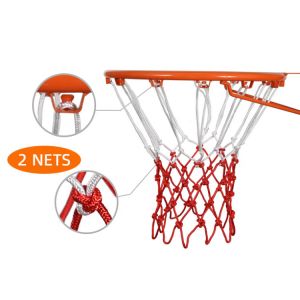 Pro Spec Polypropylene Basketball Net -Red And White 50cm