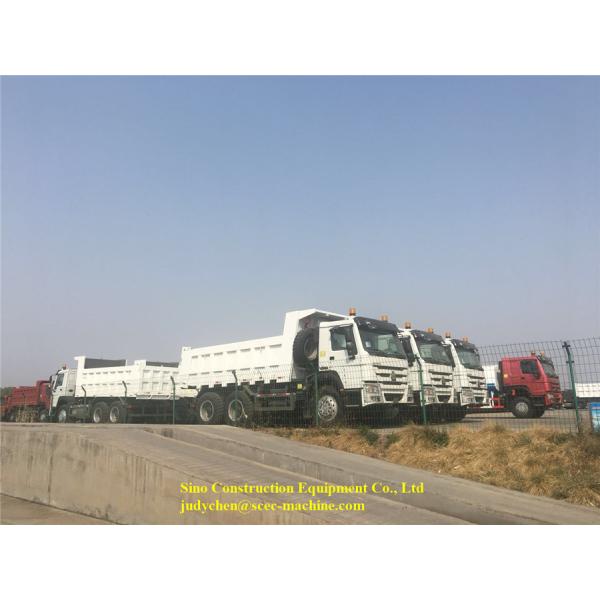 Quality Heavy Duty Tipper Trucks 336 Hp Double Axle Dump Truck Manual 18m3 - 22m3 wholesale