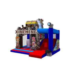 Kids Inflatable Pvc Bounce Castle With Slide for Outdoor Party Fun and Backyard