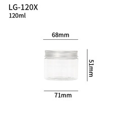 8 Oz Pet Plastic Jars Cosmetic Cream Jar Container With Transparent White Black