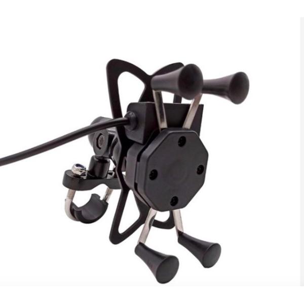 Quality Universal 9-24V X Claw Motorcycle Phone Mount With Usb Charger wholesale