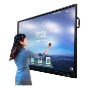 4K 75 Inch 20-Point Infrared Touch Interactive Whiteboard For School Classroom