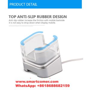 COMER New acrylic display table stand for security anti theft sensor alarm