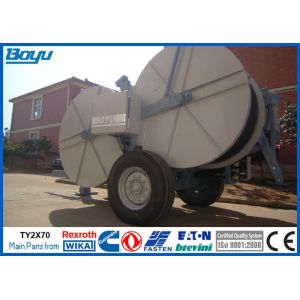 2 x 70kN 14Ton Hydraulic Tensioner Two Bundle Conductors Max 720 mm2 Stringing