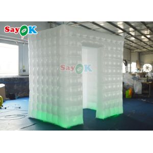 Indoor Party Led Inflatable Photo Booth Oxford Cloth Material
