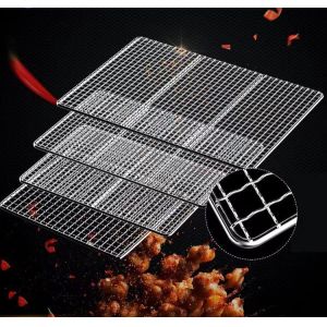 Stainless Steel Barbecue Mesh Customized Size And OEM Plain Weave
