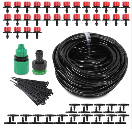 Automatic Garden Hose Kit Micro Watering System Drippers 1/4" Connection Size