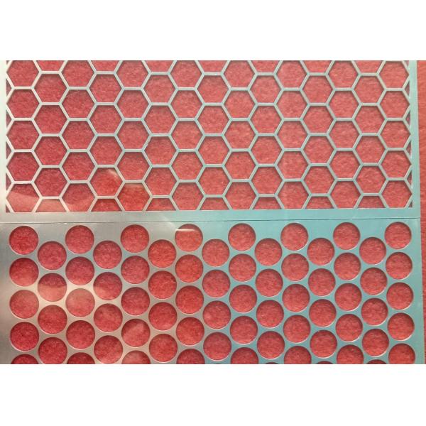 Powder Coating Black Aluminum Hexagonal Round Hole Speaker Grille Punching Metal