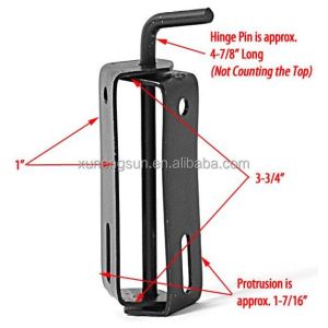 Silver Zinc Plated Swivel Bed Frame Hinge Bracket for Metal Headboard Hooks