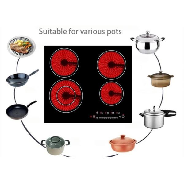 Quality Electrolysis plate Touch Sensor Four Burner Cooktop wholesale