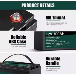BMS Lifepo4 300AH 12V Lithium Battery Pack For Home Energy Storage System EV