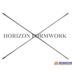 Galvanized H Frame Scaffolding System Tubular Cross Brace Galvanized Surface