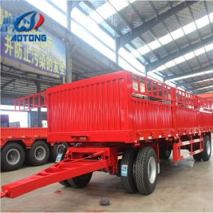 Multi-Purpose Cargo Side Wall Full Trailer with 12r22.5 Tire Size and 50T Max