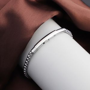 Hypoallergenic SS316L Men Punk Bracelet With Handmade Cuff Chain