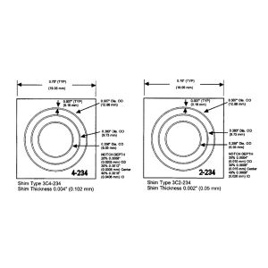 Asme Quantitative Quality Magnetic Flux Indicator Qqi Test Shim 3c2-234