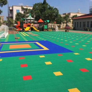 Polyurethane Suspended Interlocking Gym Tiles Shock Absorption