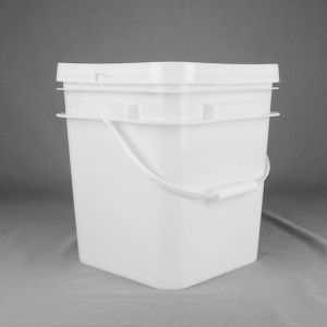 12L Square Food Grade Plastic Bucket Customized With Lid And Handle