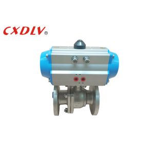 Double Acting Flange Pneumatic Actuated Ball Valve Control Valve 150LB