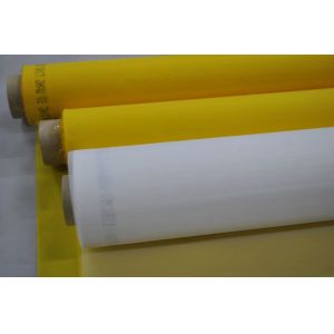77T 100%Polyester Screen Printing Mesh For Ceramics Printing WIth Yellow Color