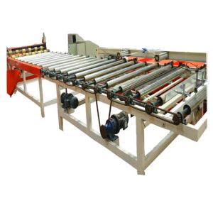 China Semi-automatic Wood Grain PVC Film Gypsum Board Lamination Machine on sale