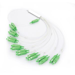 SC / APC 1x16 Fiber Optical PLC Splitter Mini Type With High Quality Chip