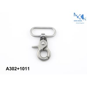 Flexible Swivel Clasp Hooks / Small Spring Snap Hook Silver Surface