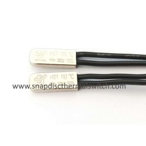 Small Size 250V 5A 110 Deg C Thermal Cutoff Switch H21 Series For Motor Coils
