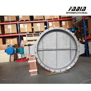 China Pneumatic High Temperature  Smoke Butterfly Valve Good Regulation Performance For Power Station And Thermal Power Plant on sale