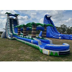Big Kid Inflatable Water Slides Outdoor Game PVC Giant Double Water Slide