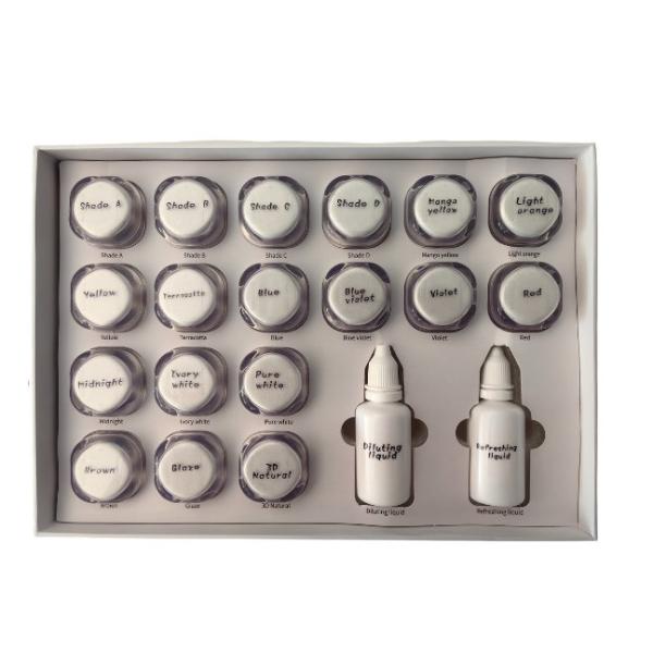 Quality 18 Color Stain Glaze Paste Kit For Teeth Perfect Coverage Customized Shade Selection wholesale