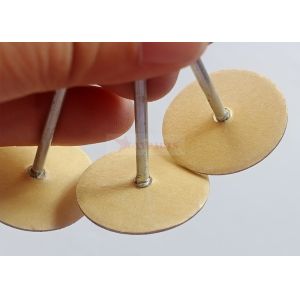 Galvanized Steel Cup Head Capacitor Discharge Weld Pins 3" With Paper Insulating