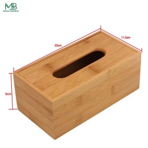 Custom Design Accepted Home Fresh Design Sustainable Bamboo Tissue Box Holder