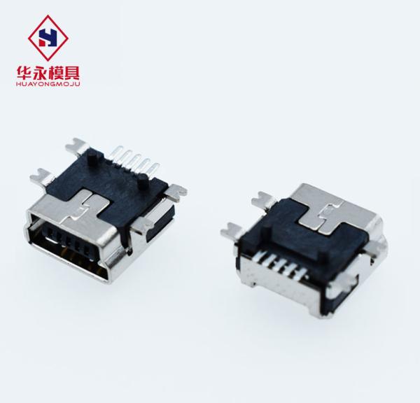 Quality SS Shell B Type 5 Pin 30V DC Micro USB Socket Connector wholesale