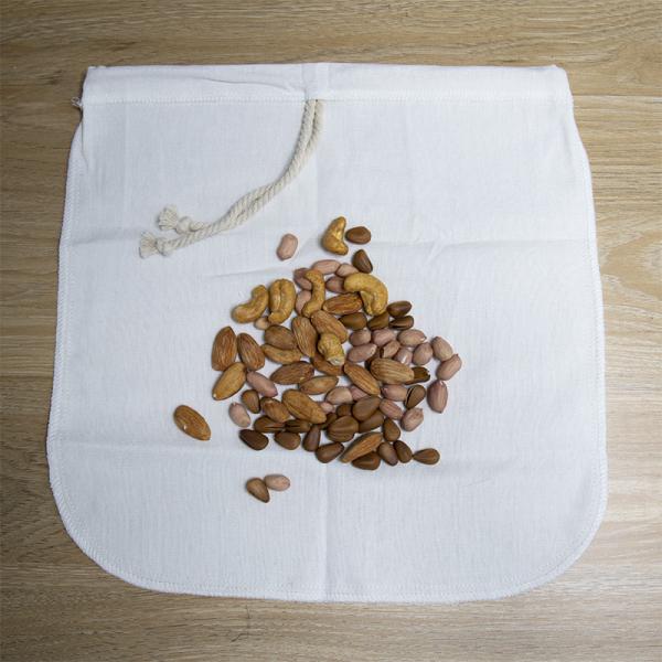 Organic Cotton Cloth 220 Micron Nut Milk Filter With LFGB Certified