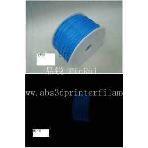ABS Glow in The Dark 3d Printer Filament 1.75 / 3mm glow in dark Blue ABS